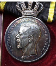 original Orden -Medaille    Schweden im Etui  Gravur  1935
