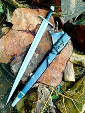 Handgefertigtes Mittelalter Schwert Sammlerstück, Stahlschwert Replik mit Led...