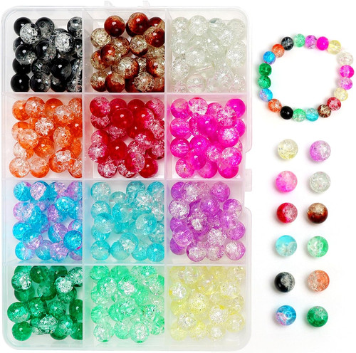 240pcs crackle glasperlen - crackle, zum