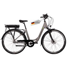 SAXONETTE E Bike Damen 28 Zoll mit Nabenmotor Rücktrittbremse 374.4WH 80KM Range