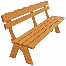 Gartenbank XXL Holzbank Gartenmöbel Bank FREITAL 4-sitzer 200cm Kiefer 2. WAHL