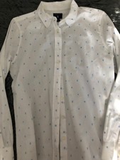 weiße bluse mit blauen