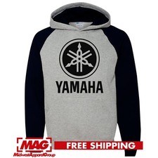 YAMAHA BLACK RAGLAN HOODIE