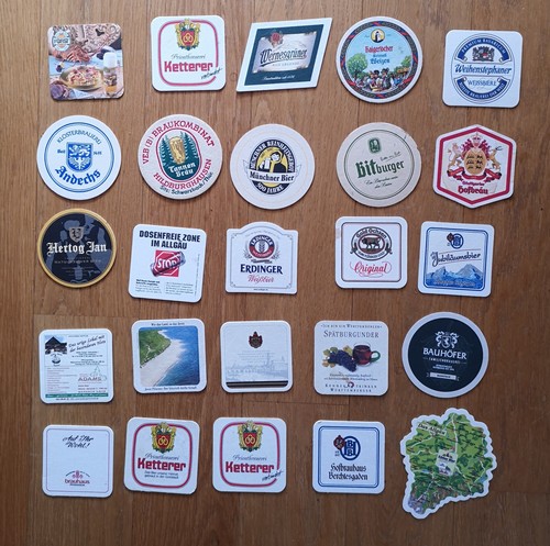 Verschiedene bierdeckel mit - verschiedene,