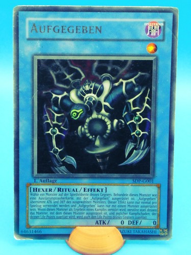 Yugioh aufgegeben sdp g001 - yugioh!,