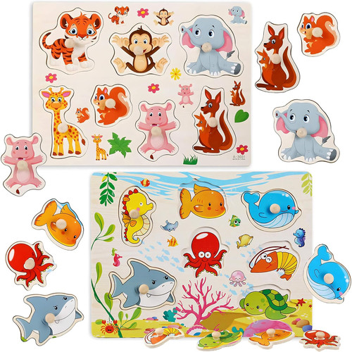 Sätze holzpuzzle 3 - 2,
