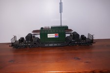 BOD/R] LGB Spur G 4058 Schwerlastwagen 8-achs. mit Trafo beladen ohne OVP