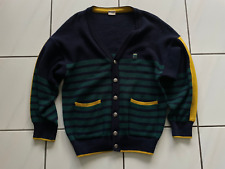 Damen Strickjacke Hummelsheim grün blau gestreift, Größe 164/34 - M