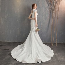 Mermaid Brautkleid Hochzeitskleid Kleid Braut Hochzeit Spitze Schleppe  BC930