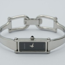 GUCCI SPANGENUHR DAMEN UHR 15MM STAHL VINTAGE 1500 L RAR SCHÖNER ZUSTAND GC054