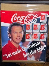 ULTRA RARE! "COCA-COLA POSTER"  7  pouches - EURO 88" pack, bag, PANINI + Poster
