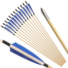12X 32" Archery Wooden Arrows