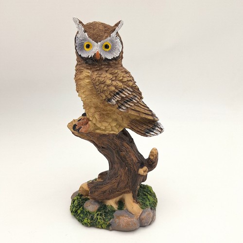 Eule auf zweig naturtönen - auf, in