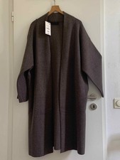 ZARA Strickmantel Naturbraun