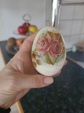 Handbemalt Osterei Gänseei