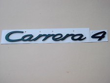 FÜR PORSCHE 911 964 CARRERA 4 SCHRIFTZUG SCHWARZ EMBLEM NEU