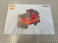 Lego My Own Train 4186874 10014 NUR Bauanleitung Zug Waggon Rot 