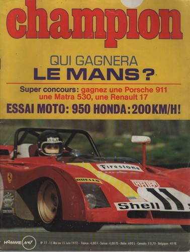 Champion 1972 24h mans - 77,