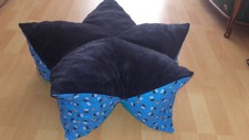 Sternenkissen Kronenkissen, Bodenkissen,  Hunde- und Katzenbett  75 cm Handmade