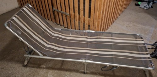 Alu sonnenliege klappbar grau - alu,