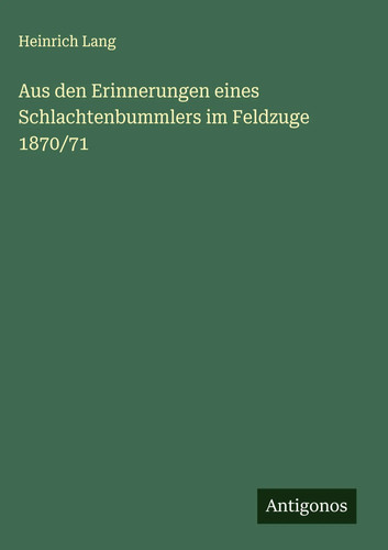 Heinrich lang aus - lang, den