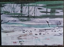 Uwe Schäfer - "Jokkmokk". Einladungskarte Ulmer Museum 2011. 