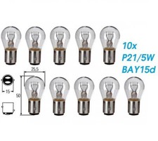 10x P21/5W BAY15d 21/5W 12V