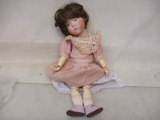 X-32450	Neuzeitliche Repro Porzellankopf Puppe, L. ca. 36 cm, HM: K Stern R W 10