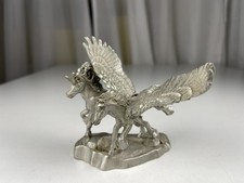 Zinn Figur Pegasus / Einhorn