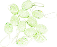 Handbemalte Oster-Eier Hängend Grüne Osterkorb Deko Frühling