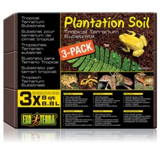 Exo Terra Plantation Soil - tropisches Terrarium-Substrat, 3x8,8 l, UVP 7,99 EUR