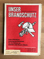 UNSER BRANDSCHUTZ Feuerwehr Magazin DDR Ausgabe 6 v. 1985 34 Seiten Ostalgie (H)