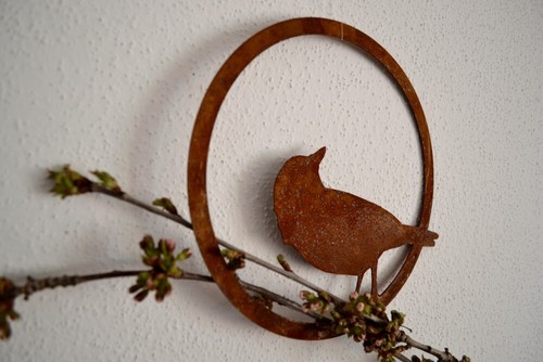 Rostdeko vogel ring nach - vogel, im
