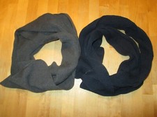 Kik 2x Strickschal Dunkelgrau & Marine Ungetragen