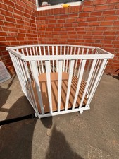 Laufstall Laufgitter Baby Kleinkind 6eckig