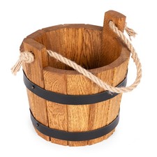 Holzeimer Blumentopf