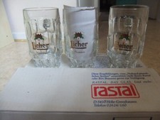 6  Braumeister Seidel  Licher Bierkrüge, Gläser Glas 0,3 l geeicht  Fa. Rastal