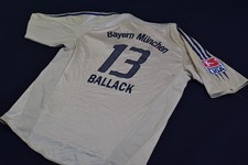 Adidas Bayern München Vintage Trikot Jersey Maglia Camiseta Gold 04/05 Ballack  