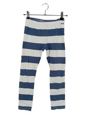 Steiff Kinder Stoffhose Gr. 128 Blau Gestreift Baumwolle Casual
