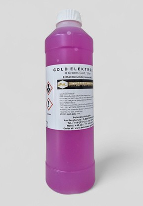 Gold elektrolyt gramm - gold, l