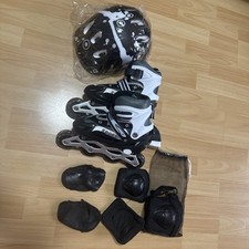 Inliner Unbenutz Neu-wahre Größe M = (ca 33-37) Mit Helm Und Schützer