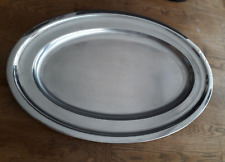Servierplatte -schwere Ausführung- oval 47 x 31cm Buffett Tablett-gebraucht