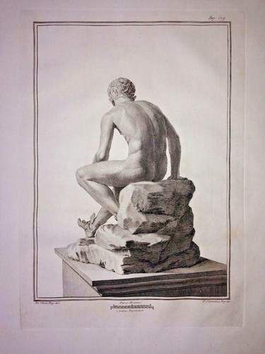Orig kupferstich hermes von - orig.-kupferstich:,