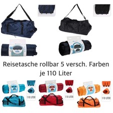 XXL Reisetasche mit Rollen 110 Liter Trolley Koffer 3 Rollen 80x32x37cm