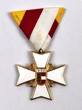 Österreich, Kriegsopferverband Kärnten Goldenes Ehrenzeichen, Rückseitig mit Kle