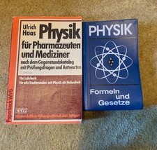 Bücher Studium Physik für Pharmazeuten und Mediziner Ulrich Haas, Formelsammlung