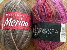2x 100gr Lana Grossa Meilenweit Merino und Wave