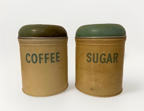 Vintage metall kaffee und - metall,