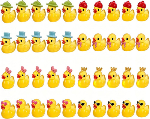 Mini enten figuren set - set, 40