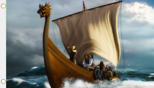 Fahne Flagge Wikinger Schiff